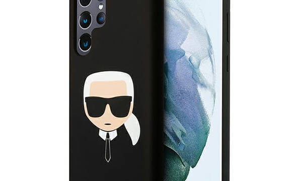 Karl Lagerfeld Silicone Ikonik Karl`s Head - Etui Samsung Galaxy S22 Ultra (czarny) - zdjęcie 1