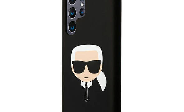 Karl Lagerfeld Silicone Ikonik Karl`s Head - Etui Samsung Galaxy S22 Ultra (czarny) - zdjęcie 2