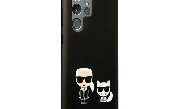 Karl Lagerfeld Slilicone Karl & Choupette - Etui Samsung Galaxy S22 Ultra (czarny) - zdjęcie 4