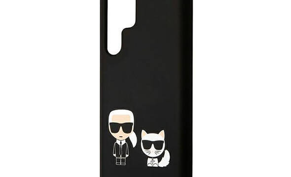 Karl Lagerfeld Slilicone Karl & Choupette - Etui Samsung Galaxy S22 Ultra (czarny) - zdjęcie 6