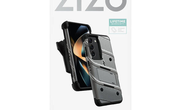 ZIZO BOLT Series - Pancerne etui Samsung Galaxy S23 ze szkłem 9H na ekran + uchwyt z podstawką (szary) - zdjęcie 7