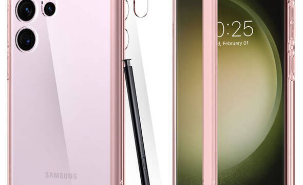 Spigen Ultra Hybrid - Etui do Samsung Galaxy S23 Ultra (Rose Crystal) - zdjęcie 1