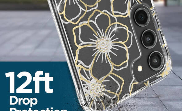 Case-Mate Floral Gems  - Etui Samsung Galaxy S23 (Przezroczysty) - zdjęcie 3