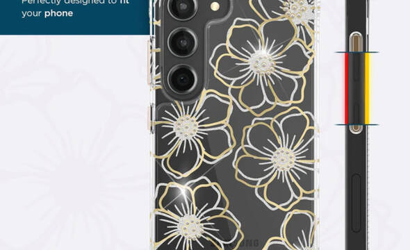 Case-Mate Floral Gems  - Etui Samsung Galaxy S23 (Przezroczysty) - zdjęcie 7