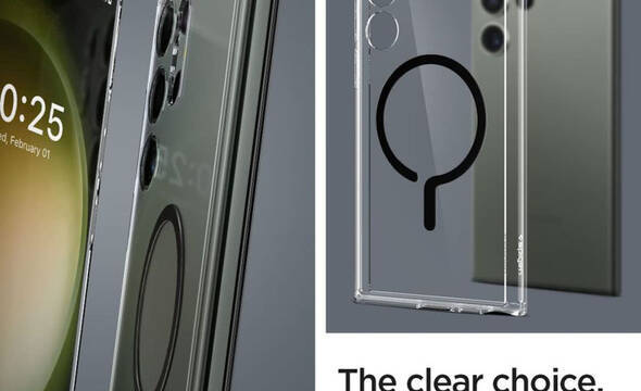 Spigen Ultra Hybrid OneTap Ring MagSafe - Etui do Samsung Galaxy S23 Ultra (Czarny) - zdjęcie 1
