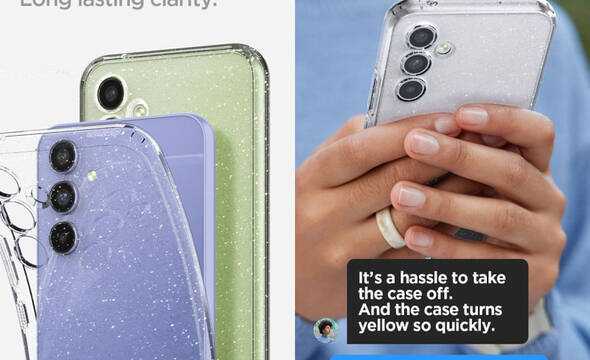 Spigen Liquid Crystal Glitter - Etui do Samsung Galaxy A54 5G (Przezroczysty) - zdjęcie 1