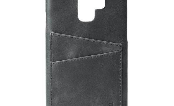 Krusell Sunne 2 Card Cover - Skórzane etui Samsung Galaxy S9 z dwoma zewnętrznymi kieszeniami na karty (Black) - zdjęcie 2