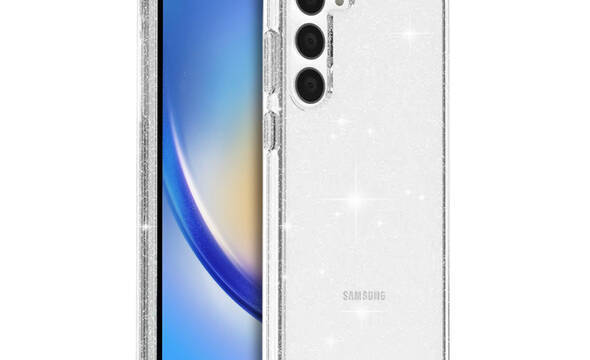 Crong Glitter Case - Etui Samsung Galaxy A34 5G (przezroczysty) - zdjęcie 1