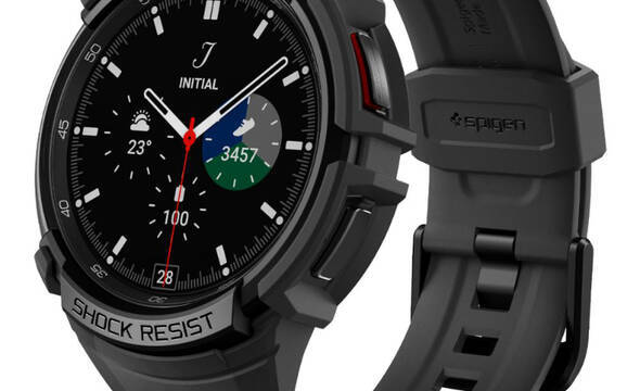 Spigen Rugged Armor Pro - Pasek + etui do Samsung Galaxy Watch 6 Classic 43 mm (Czarny) - zdjęcie 1