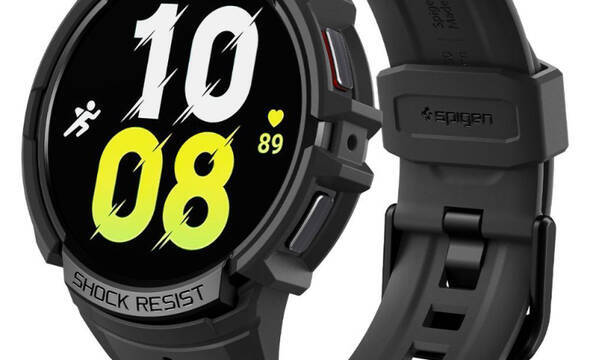 Spigen Rugged Armor Pro - Pasek + etui do Samsung Galaxy Watch 6 44 mm (Czarny) - zdjęcie 1