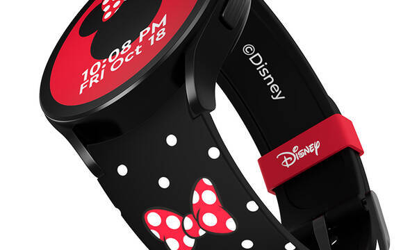 Disney Minnie Mouse - Pasek do Samsung Galaxy Watch 6 / 6 Classic / 5 / 5 Pro / 4 / 4 Classic (Polka Noir) - zdjęcie 1