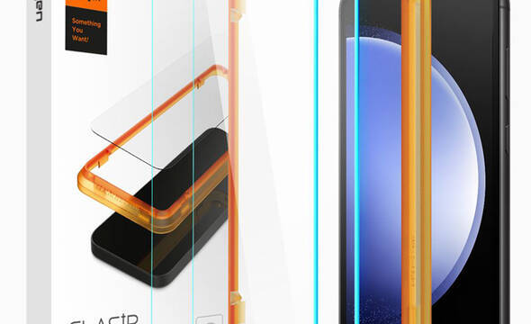 Spigen Alm Glas.TR 2-Pack - Szkło hartowane do Samsung Galaxy S23 FE (Clear) - zdjęcie 1