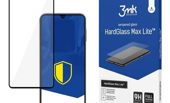 3mk HardGlass Max Lite - Szkło hartowane do Samsung Galaxy A14 (Czarny) - zdjęcie 1
