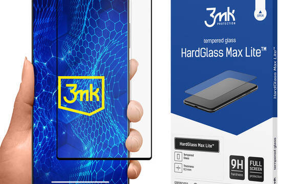 3mk HardGlass Max Lite - Szkło hartowane do Samsung Galaxy S23 Ultra (Czarny) - zdjęcie 1