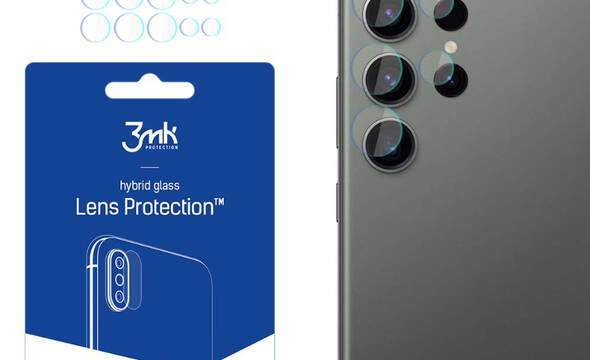 3mk Lens Protection - Szkło na obiektyw aparatu Samsung Galaxy S23 Ultra (4 zestawy) - zdjęcie 1