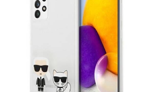 Karl Lagerfeld Ikonik & Choupette - Etui Samsung Galaxy A52 / A52S (przezroczysty) - zdjęcie 1