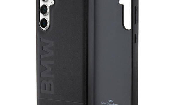 BMW Leather Hot Stamp - Etui Samsung Galaxy S23 FE (czarny) - zdjęcie 1