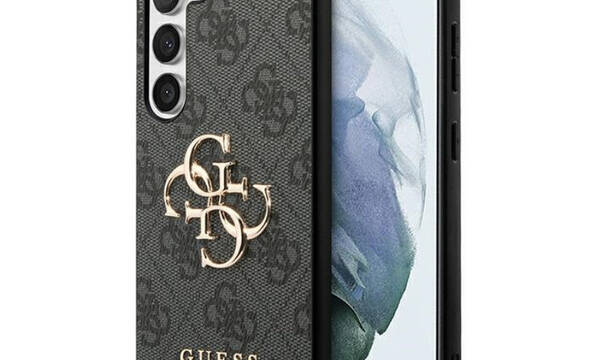 Guess 4G Big Metal Logo - Etui Samsung Galaxy S23 FE (szary) - zdjęcie 1