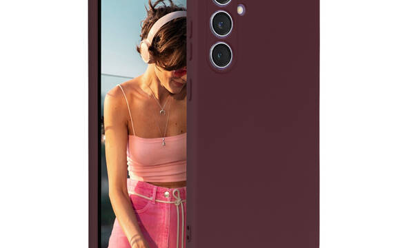Crong Color Cover - Etui Samsung Galaxy S23 FE (bordowy) - zdjęcie 1