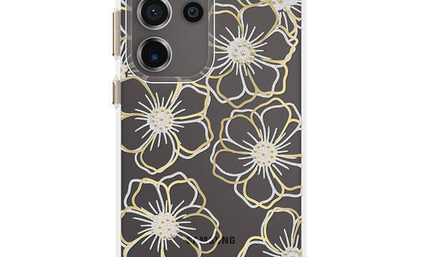 Case-Mate Floral Gems - Etui Samsung Galaxy S24 Ultra (Gold) - zdjęcie 1