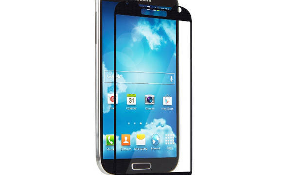 Moshi iVisor XT - Przezroczysta folia ochronna Full Face Samsung Galaxy S4 (czarny) - zdjęcie 1