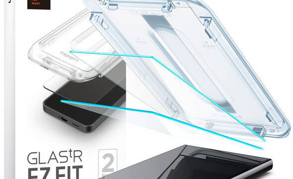 Spigen GLAS.TR EZ FIT 2-Pack - Szkło hartowane do Samsung Galaxy S24 Ultra (2 sztuki) - zdjęcie 1