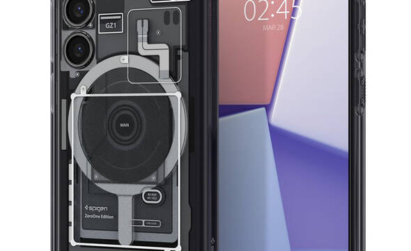Spigen Ultra Hybrid OneTap Ring MagSafe - Etui do Samsung Galaxy S24 (Zero One) - zdjęcie 1