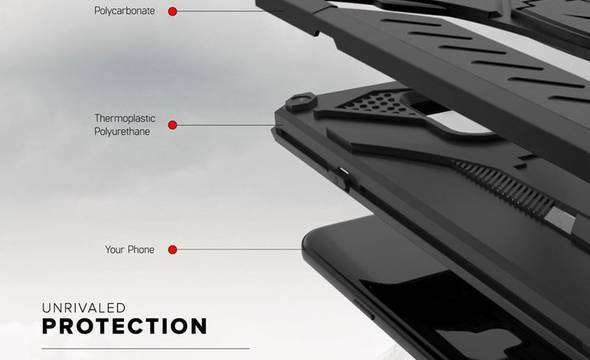 Zizo Static Cover - Pancerne etui Samsung Galaxy S9+ z podstawką (Black/Black) - zdjęcie 6