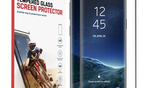 Zizo Full Edge to Edge - Szkło ochronne 9H na cały ekran Samsung Galaxy S9 (czarna ramka) - zdjęcie 1
