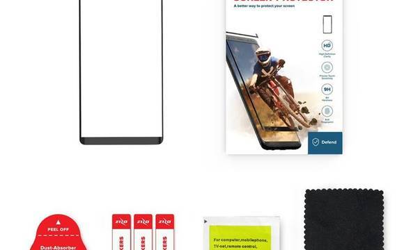 Zizo Full Edge to Edge - Szkło ochronne 9H na cały ekran Samsung Galaxy S9 (czarna ramka) - zdjęcie 7