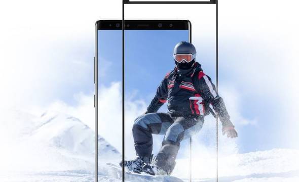 Zizo Full Edge to Edge - Szkło ochronne 9H na cały ekran Samsung Galaxy S9+ (czarna ramka) - zdjęcie 2