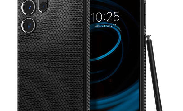 Spigen Liquid Air - Etui do Samsung Galaxy S24 Ultra (Matte Black) - zdjęcie 1