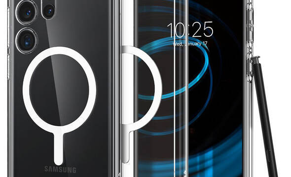 Spigen Ultra Hybrid OneTap Ring MagSafe - Etui do Samsung Galaxy S24 Ultra (Biały) - zdjęcie 1