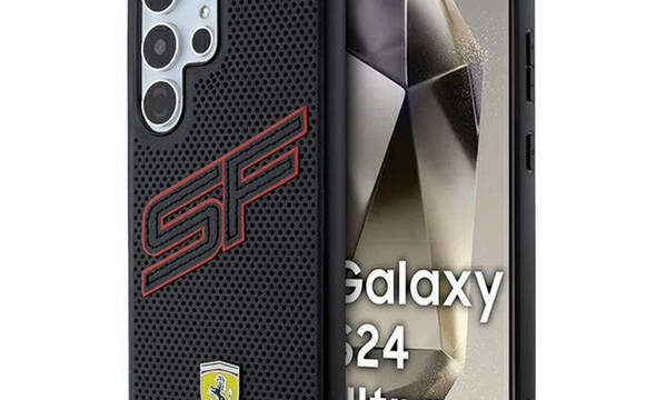 Ferrari Big SF Perforated - Etui Samsung Galaxy S24 Ultra (czarny) - zdjęcie 1