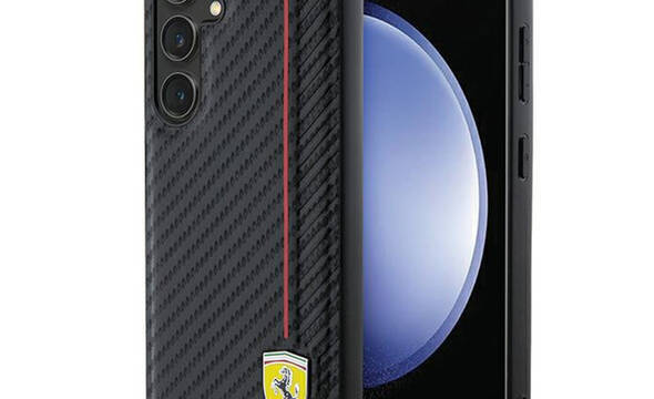 Ferrari Carbon Printed Line - Etui Samsung Galaxy S24+ (czarny) - zdjęcie 1