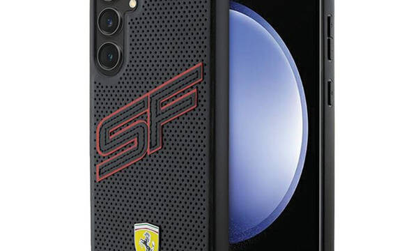 Ferrari Big SF Perforated - Etui Samsung Galaxy S24+ (czarny) - zdjęcie 1