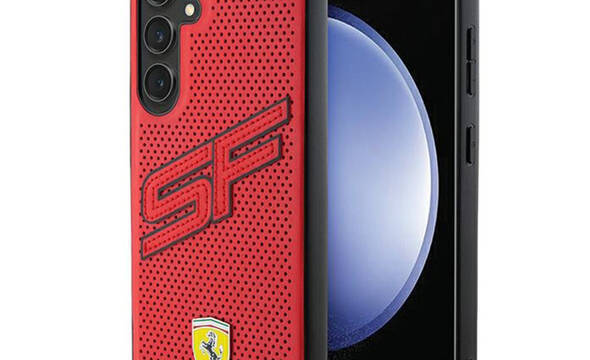 Ferrari Big SF Perforated - Etui Samsung Galaxy S24+ (czerwony) - zdjęcie 1