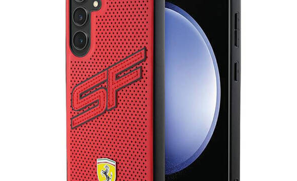 Ferrari Big SF Perforated - Etui Samsung Galaxy S24 (czerwony) - zdjęcie 1