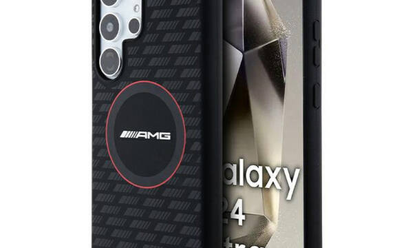 AMG Silicone Carbon Pattern MagSafe - Etui Samsung Galaxy S24 Ultra (czarny) - zdjęcie 1