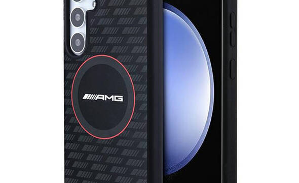 AMG Silicone Carbon Pattern MagSafe - Etui Samsung Galaxy S24+ (czarny) - zdjęcie 1