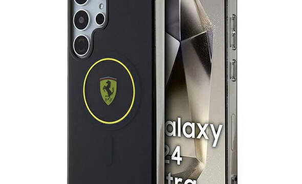 Ferrari IML Smoked Inner Circle Line MagSafe - Etui Samsung Galaxy S24 Ultra (czarny) - zdjęcie 1