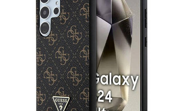 Guess 4G Triangle Metal Logo - Etui Samsung Galaxy S24 Ultra (czarny) - zdjęcie 1