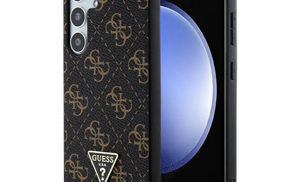Guess 4G Triangle Metal Logo - Etui Samsung Galaxy S24+ (czarny) - zdjęcie 1