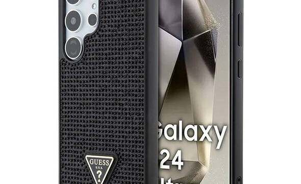 Guess Rhinestone Triangle - Etui Samsung Galaxy S24 Ultra (czarny) - zdjęcie 1