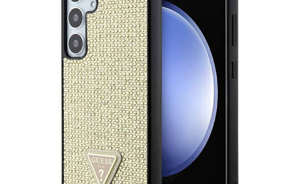 Guess Rhinestone Triangle - Etui Samsung Galaxy S24+ (złoty) - zdjęcie 1