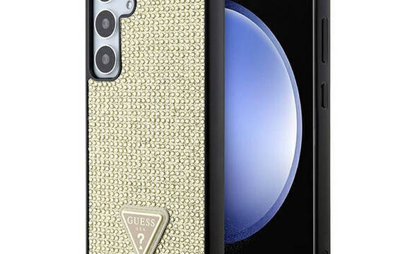 Guess Rhinestone Triangle - Etui Samsung Galaxy S24 (złoty) - zdjęcie 1