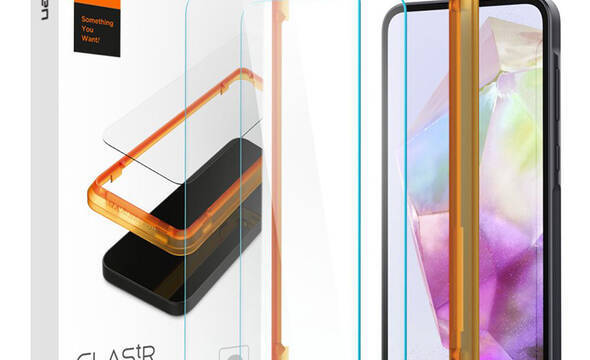 Spigen Alm Glas.TR 2-Pack - Szkło hartowane do Samsung Galaxy A35 5G (Przezroczysty) - zdjęcie 1