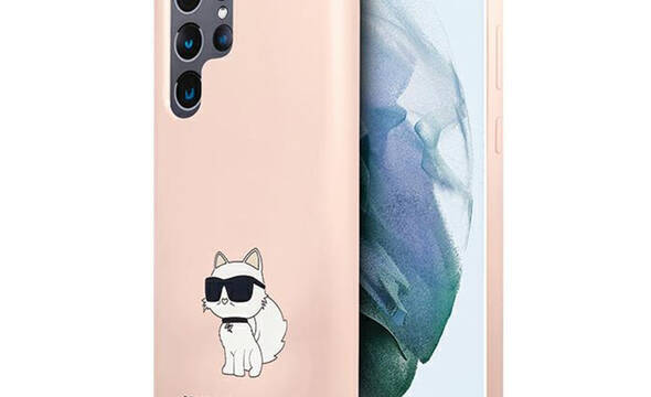 Karl Lagerfeld Silicone Choupette - Etui Samsung Galaxy S24 Ultra (różowy) - zdjęcie 1