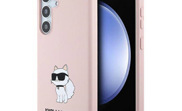 Karl Lagerfeld Silicone Choupette - Etui Samsung Galaxy S24+ (różowy) - zdjęcie 1