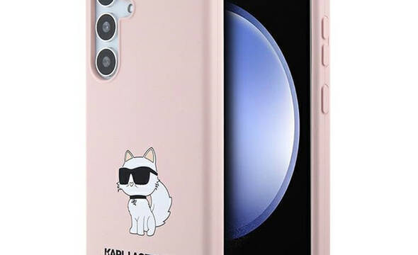 Karl Lagerfeld Silicone Choupette - Etui Samsung Galaxy S24 (różowy) - zdjęcie 1